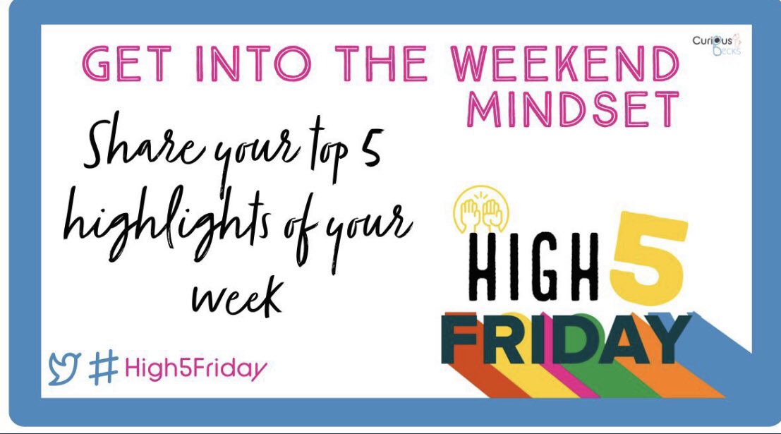 #high5friday
1. Successful 1st meeting supporting bereavement care in early pregnancy.
2. Article in nursing standard this week.
3. Nominated for excellence and innovation @ East of England Celebratory Awards.
4. Happier in myself #selfcare
5. Out of office for 7 days 🥳