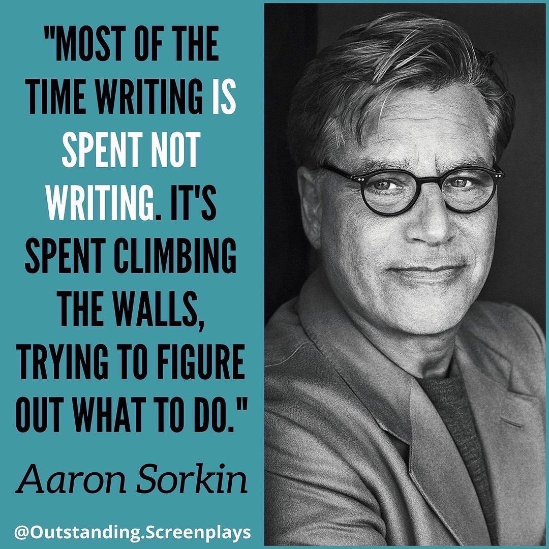 #AaronSorkin #Screenwriting