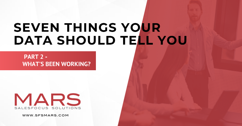 SFSMARS's tweet photo. Want to get the most out of your data? Check out this great blog post to learn more about the seven things your data should tell you. Uncover what’s been working, and use that information to make data-driven decisions and strategies to drive your business forward! #salesdata
