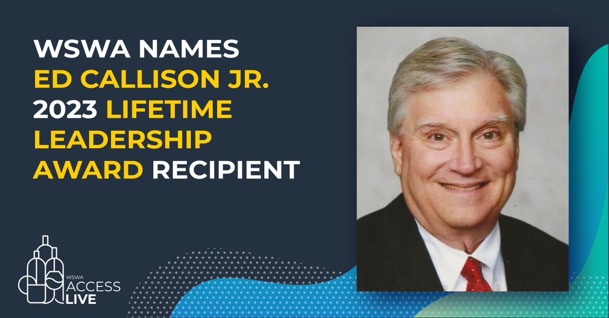 WSWAaccess's tweet photo. We are pleased to announce Ed Callison, Jr will posthumously receive the 2023 Lifetime Leadership Award at #AccessLIVE.

“You cannot put into words the positive impact Ed had on the wine &amp; spirits industry, an impact that spanned multiple generations." -Rocky Wirtz, @BreakthruBev https://t.co/UwKwiMN3mK