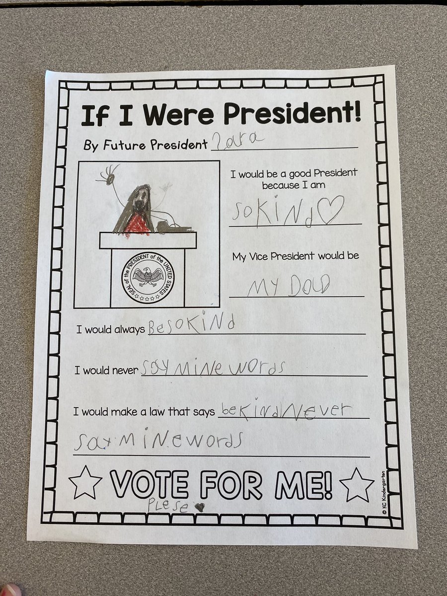 I’ve got some future presidents in my class! 🤩 #connect <a href="/MiniCougars/">MiniCougars</a>