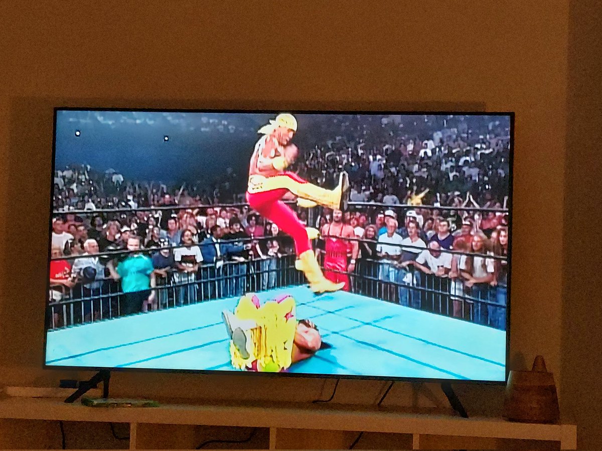 Let's all appreciate the sheer magnitude of this moment as wrestling fans! I was 14 when this happened and it still gives me chills, you literally see the tidal wave of something new, fresh and AWESOME! That is about to happen #nWo4Life 🤘🏼 @EBischoff