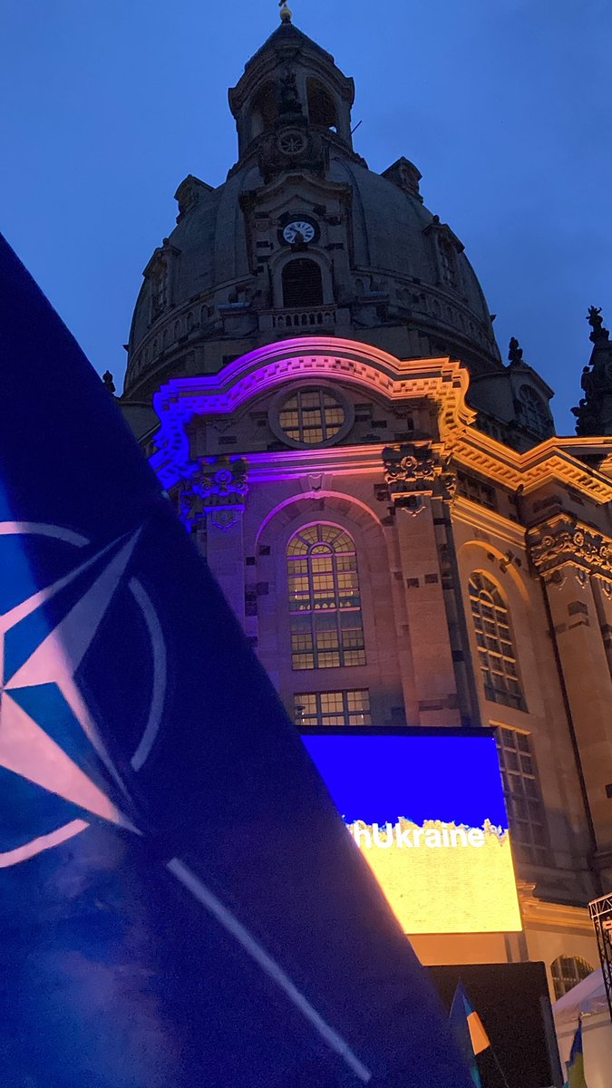 Dresden, Germany today. #SlavaUkraini #СлаваУкраїнi