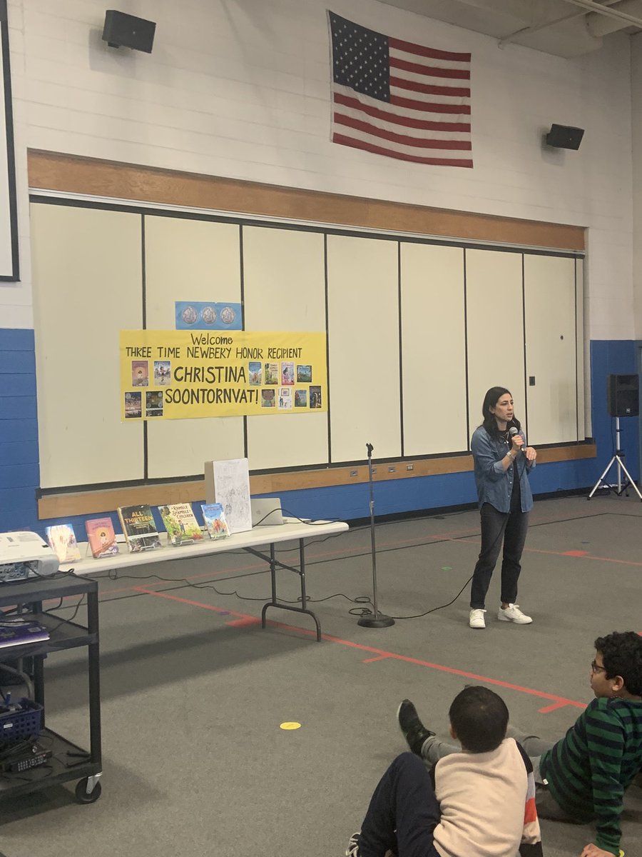 So inspiring to hear from Three Time Newberry Honor Recipient, Christina Soontornvat!  📚 <a href="/GombertGators/">Gombert Elementary</a>