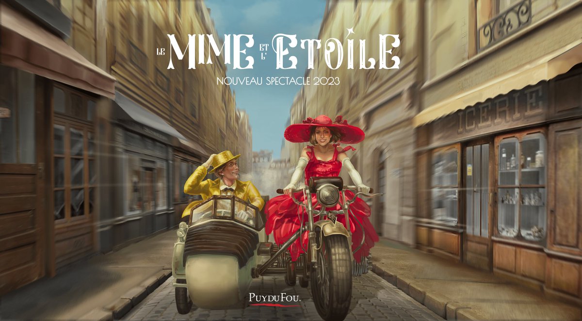Dès le 8 avril prochain, vous pourrez découvrir la nouvelle création du <a href="/PuyduFou/">Puy du Fou</a> "Le Mime et l'Etoile" 📽️ Ce nouveau #spectacle rendra hommage à la #BelleEpoque et aux pionniers français des débuts du #cinéma.