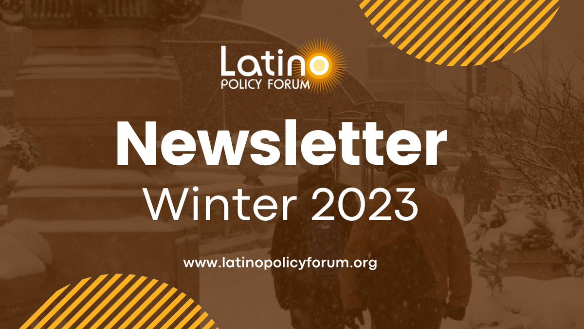 Our winter newsletter is now live! We are kicking off our quinceanera year with a letter from the soon-retiring Dr. Carmen Ayala, a look at the long term socioeconomic consequences of COVID on Latinos and more.

Sign up to receive our quarterly newsletter! mailchi.mp/latinopolicyfo…