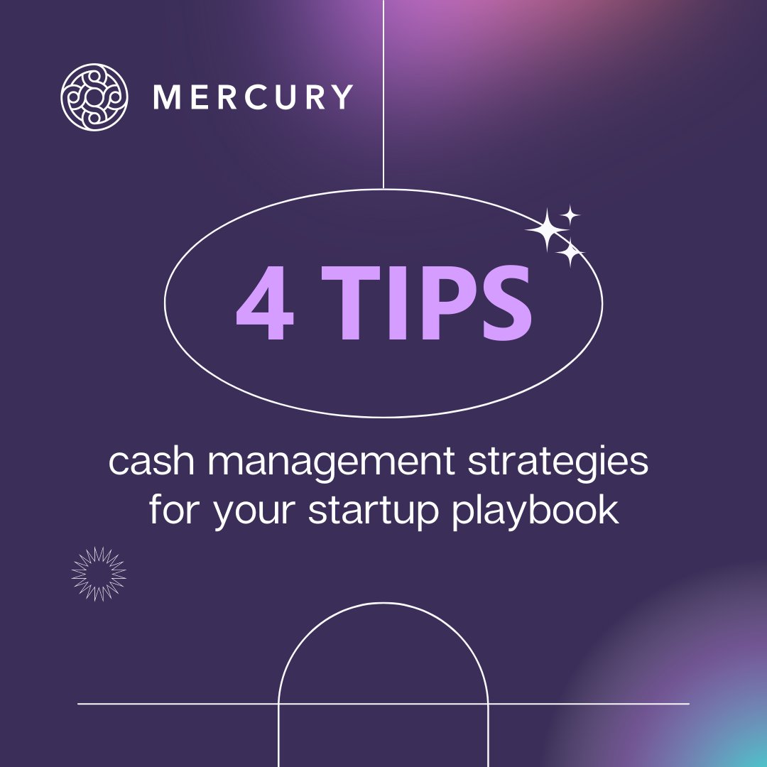 msft4startups's tweet photo. Many first-time founders don't come with a financial background, yet managing cash is crucial to business health. Here are four cash management strategies that Mercury shares with startups to avoid burning through cash. https://t.co/Ua7lRqpemG https://t.co/75bLs67HIn