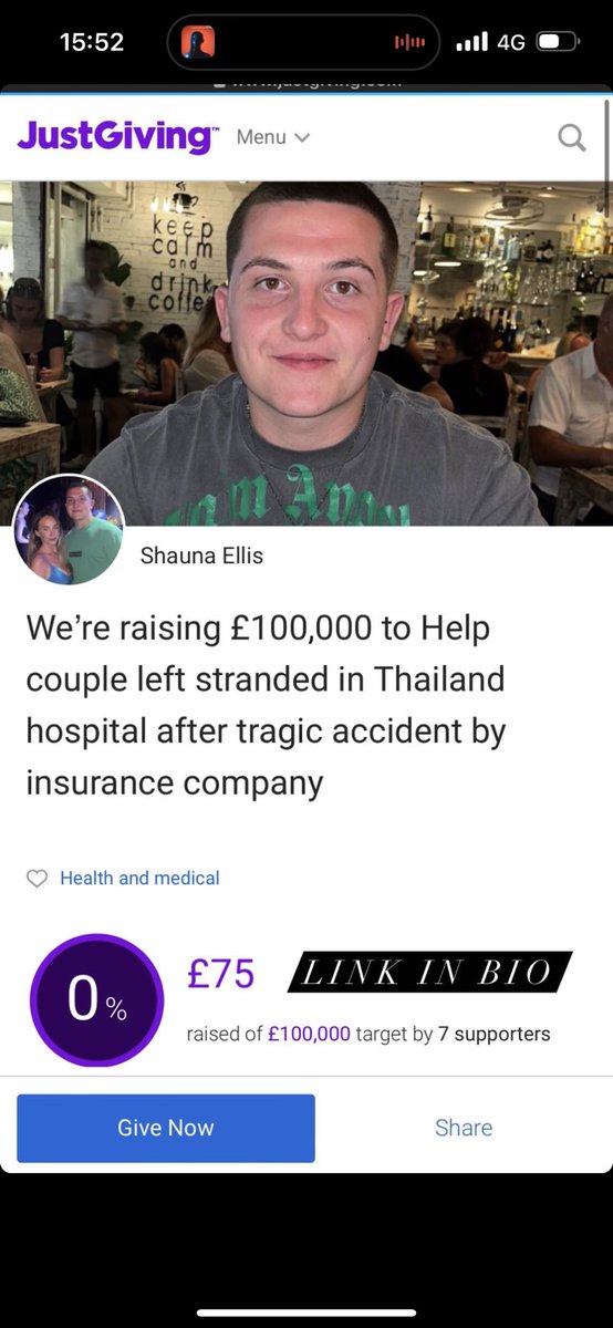 Please try donate to one of our close mate who’s been recently involved in a tragic accident in Thailand on his travels. we need to get him back. give it a read and all donation are appreciated❤️ thank you justgiving.com/crowdfunding/k…