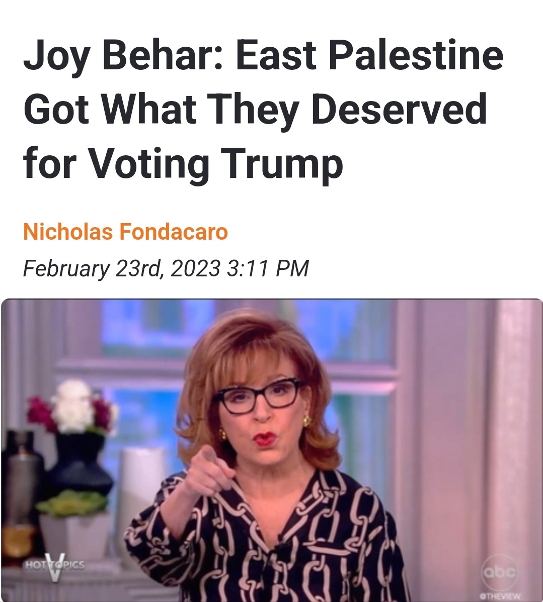 Michael951413's tweet photo. #FireJoyBehar
Call ABC customer service and leave 30-second message.
1-818-460-7477
MAKE YOUR VOICE HEARD!
If Joy remains, don't watch any ABC programming. https://t.co/8SzrEcC8hF