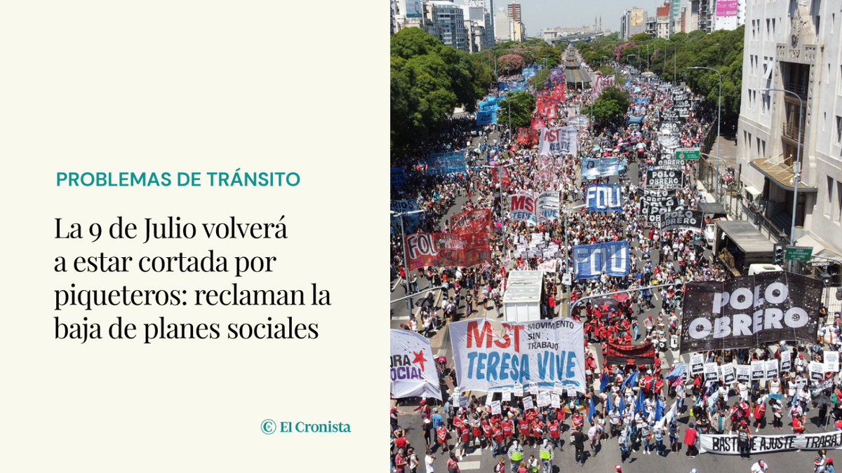 LA 9 DE JULIO CORTADA Corrientes y 9 de Julio volverá a estar bloqueada