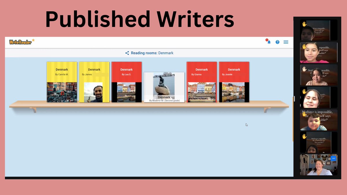 Ms.Mariel has published writers in her ESL class! 🖊🖋 Six of her students had their books published this week, and had their classmates join them to celebrate this achievement.📖