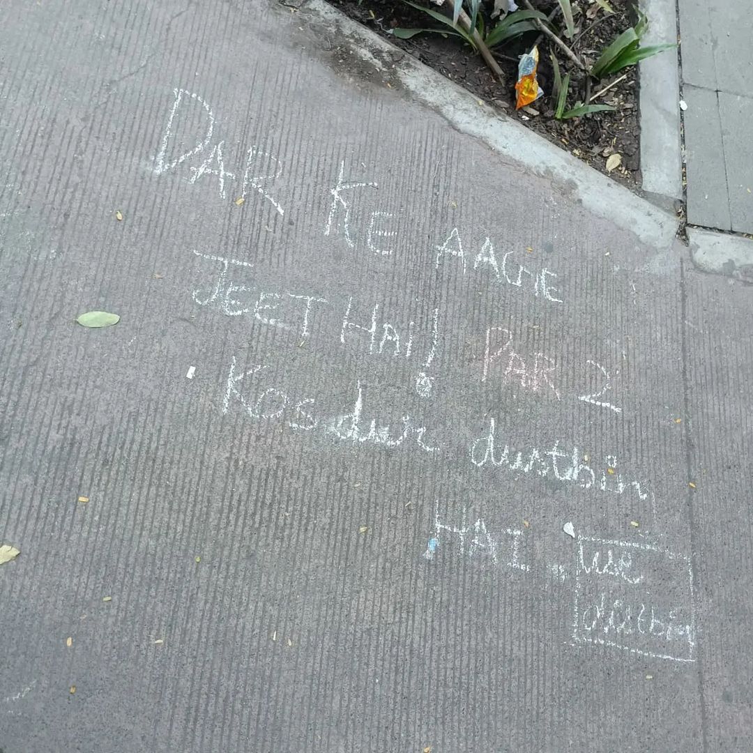 Sharvacharity's tweet image. Chalk of a Marshal Drive in collaboration with bondsocially NGO.
Location- FC road Pune✔

#sharvains #Pune #cleanpune #fcroad #pmc #ngo #socialcause #Awareness #campaign