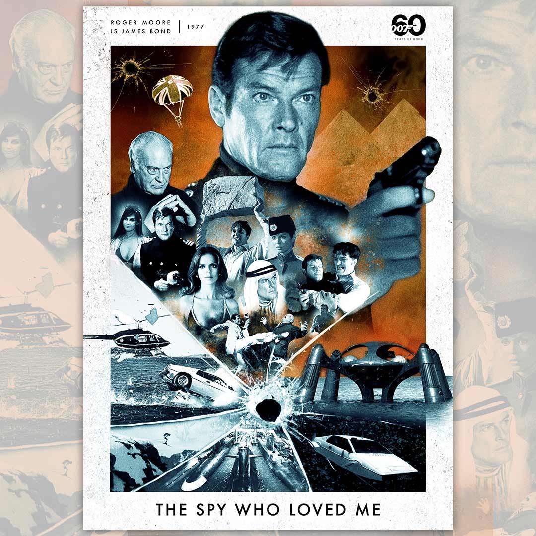 New work, next up in my tribute Bond series 1977’s The Spy Who Loved Me 
#TheSpyWhoLovedMe #JamesBond #60YearsOfBond #RogerMoore #posterspy #FanArtFriday #alternativefilmposter #1970s #art #nobodydoesitbetter #film #British #CarlySimon #BarbaraBach