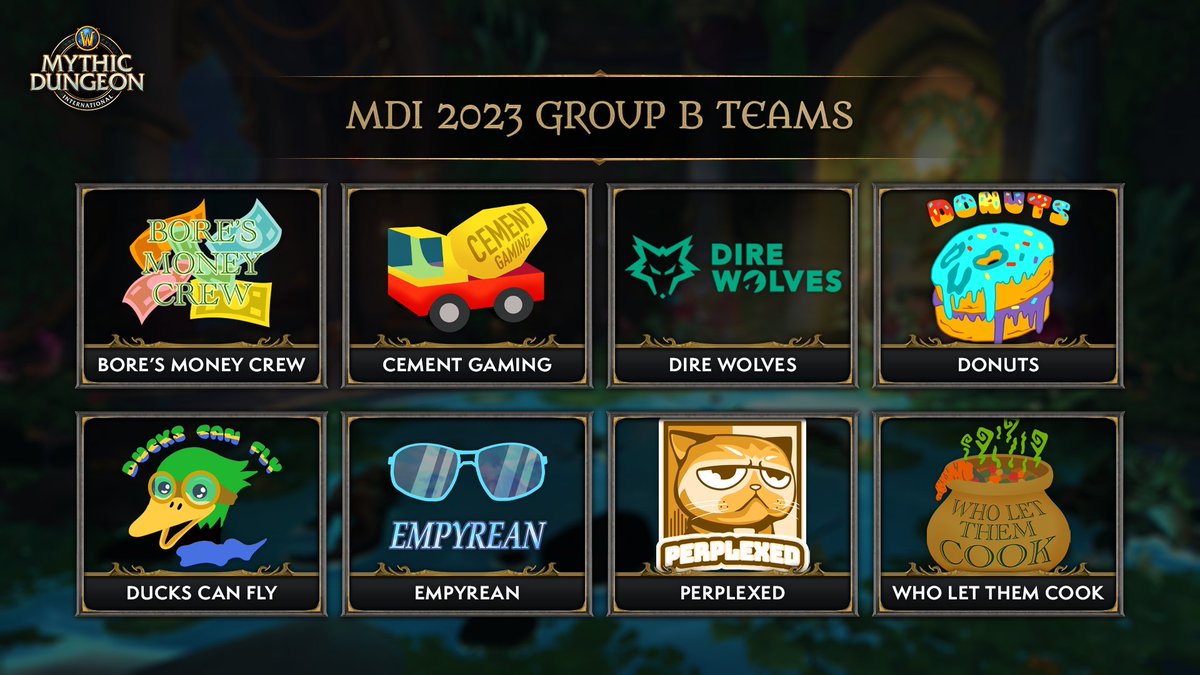 🏆MYTHIC DUNGEON INTERNATIONAL - GRUPO B🏆

Empezamos con el Grupo B del MDI. Los mejores del mundo a darlo todo, ¿Que nos enseñaran los equipos este fin de semana?

Sorteos durante el evento 👀

🔴En directo: twitch.tv/phobyac