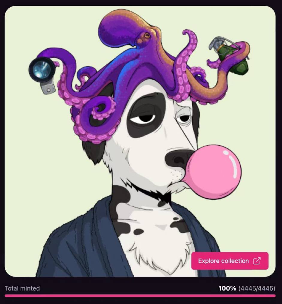 MEonEVM's tweet photo. Another day another record-breaking mint on our Polygon Launchpad!

Congratulations @rektdogs on a 6 minute sellout! 🐶 

Check them out here: https://t.co/pju1nyKZTz https://t.co/XYNbjNlTu8