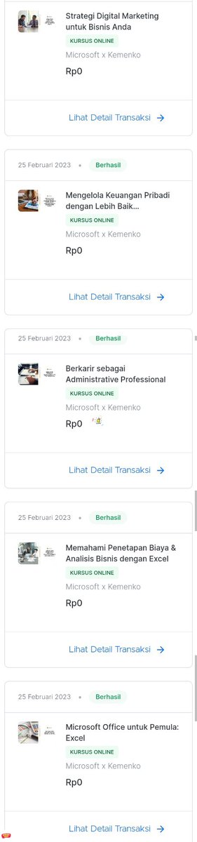 /pamer Not bad lah ya buat pemula merangkap pemburu gratisan, mana bersertifikat pula😂👍