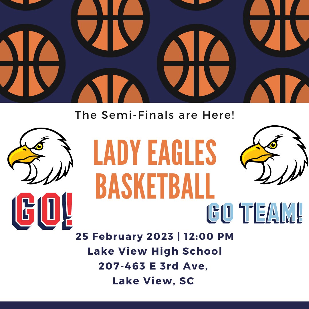 MilitaryMagnetE's tweet photo. Our MMA Lady Eagles are on the road again playing in the semi-finals! Come out and support them on Saturday, February 25th as they play against Lake View High School on the way to a three-peat SCHSL Championship. Let's GO EAGLES! #LeadCCSD #MMAUniverse #EaglePride #GoMMAEagles https://t.co/Vhk56suIF8