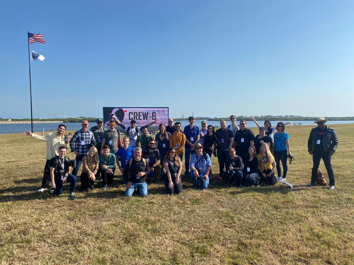 We are still counting down to the launch of #Crew6 but the wait is over for our Crew-6 NASA Social participants who arrived at @NASAKennedy today!