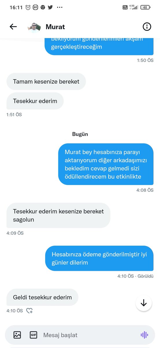 KriptoTimes's tweet photo. Gönderim sağlanmıştır. Birdahaki etkinlikte görüşmek dileğiyle.
Diğer arkadaşımızı bekledim cevap gelmeyince 1 kişiye gitti etkinlik Canlar 💫 https://t.co/ZfnXjNYZcj