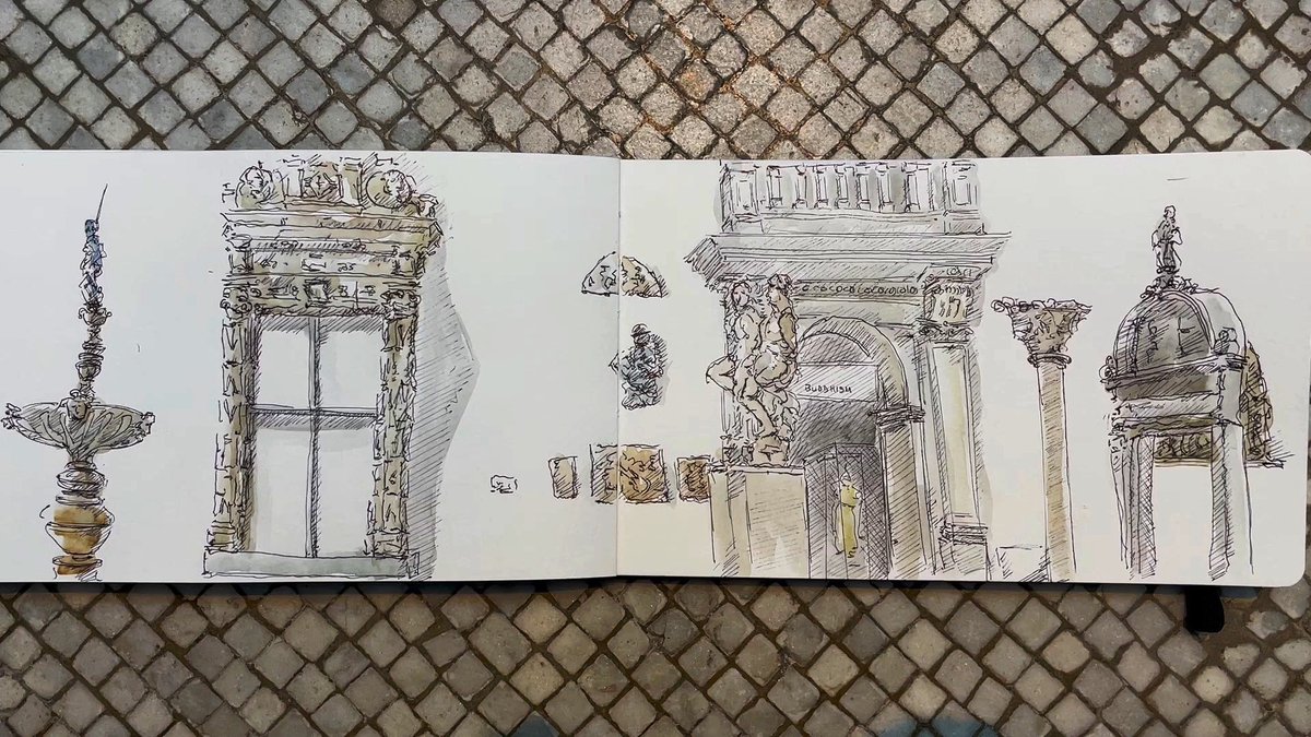 The room of random things at the V&A Museum

#victoriaandalbertmuseum #museum #historic #sketch #penandink #watercolour #illustration #sketchbook