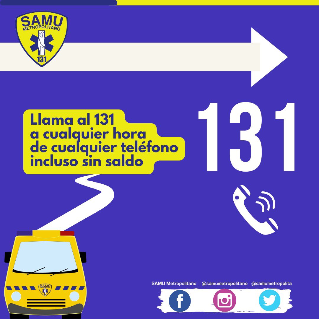 Samumetropolita's tweet photo. #SAMU131 🚑📍Es necesario dar una referencia o ubicación de dónde estamos para facilitar la llegada de la ambulancia 🚨👍🏼
Para eso, les compartimos las siguientes recomendaciones ➡️
#SAMUTeEduca #ElSAMUdeTodos https://t.co/dCIRZmCNIU
