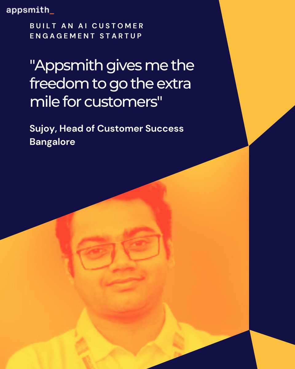 theappsmith's tweet photo. Marketing, CS, Sales - all have been former founders of technology ventures. Even our Head of People is a serial entrepreneur across government, impact investing and more. https://t.co/y7CCJpmdCV