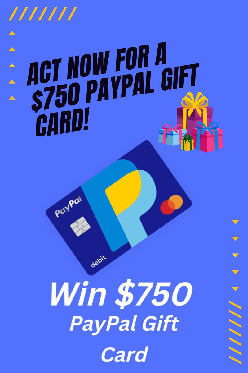 #Enter for a chance to win $750 PayPal
💸 PayPal Gift Card is back! Enter for a chance to win $750 Paypal gift card#
Follow me❤️
Retweet🧡
Like💛
tinyurl.com/bdeemc2b

#PayPal #paypalgiftcard
#Good Friday #Finally Friday
#FridayMotivation 
#Wordle615 .