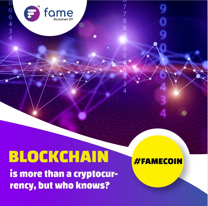 Blockchain is more than a cryptocurrency, but who knows? Blockchain technology allows for solving business problems, replacing investments in traditional expensive IT solutions. blockchain101.famecoin.ai