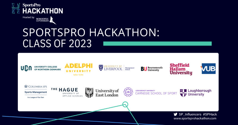 SP_Influencers's tweet photo. ♻️The @SportsPro Sustainability Hackathon, powered by @Wonderful_CPH kicks off today!
14 teams from top sports business universities will compete against each other, creating innovative solutions tackling key sustainability challenges.
#SPHACK #SportsBiz