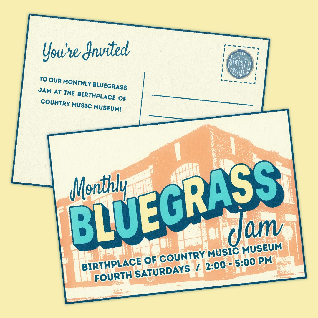 BCMM's tweet image. Join us TOMORROW from 2:00-5:00 for the Bluegrass Jam!

Jams are FREE and open to the public. All ages and skill levels are welcome.  Those just listening are also welcome! 

Beginner-focused hour from 2:00-3:00.

#jam #CommunityJam #Bluegrass #OldTimeMusic #BluegrassJam