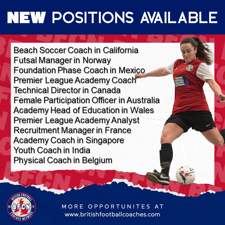 Britcoachesnet's tweet photo. New jobs added!
View jobs here: https://t.co/E4CjUrotLt
Get BFCN Membership here: https://t.co/BdEH1VpLI6
You can access these and more for £4.42 monthly.
#FootballCoachingJobs #CoachingJobs #CoachAbroad #CoachFootballAbroad #JobsInFootball #FootballJobs #FootballCoaching #BFCN https://t.co/YaGl5N47Em