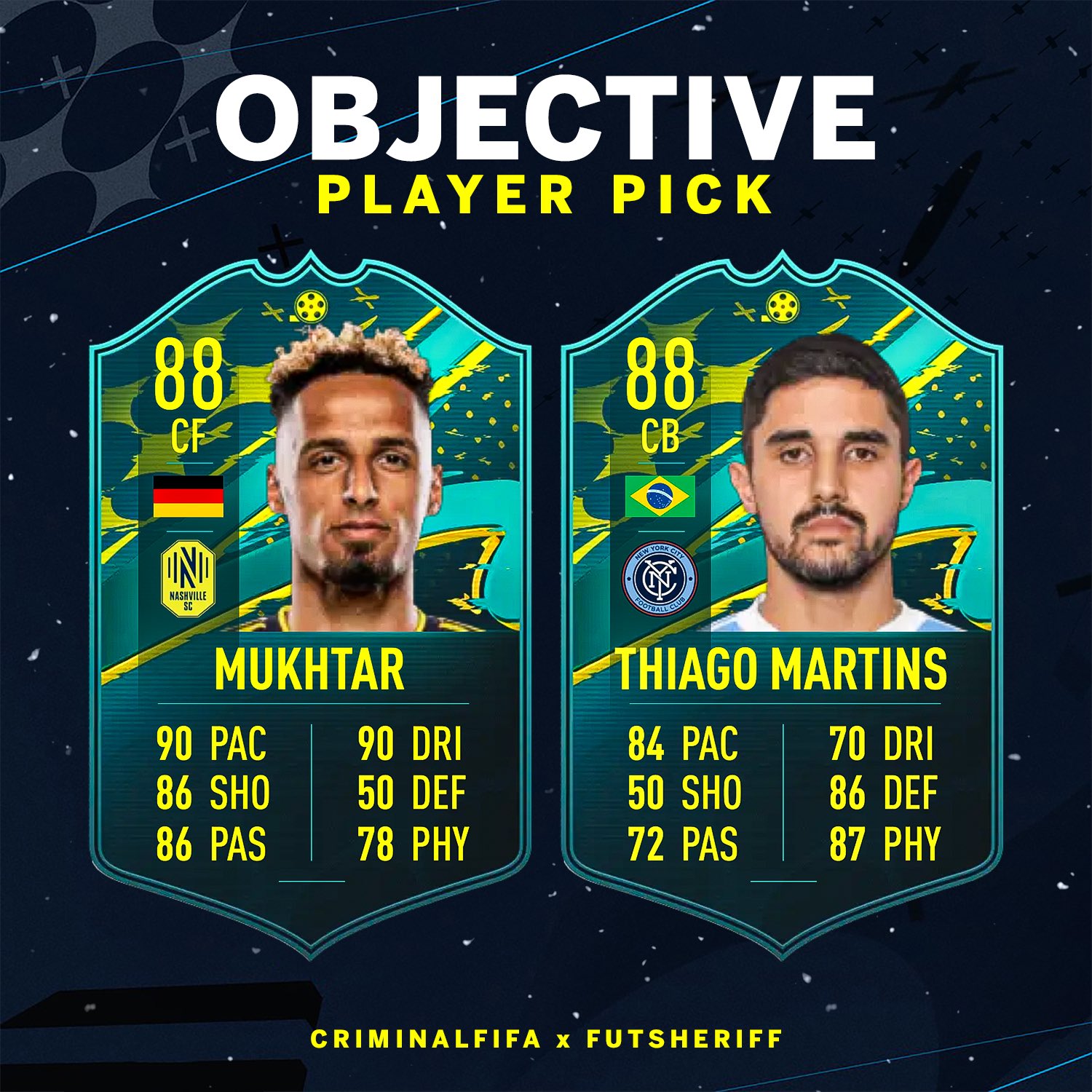Fut Sheriff on X: ✓League OBJ player confirmed stats! 🤠If you
