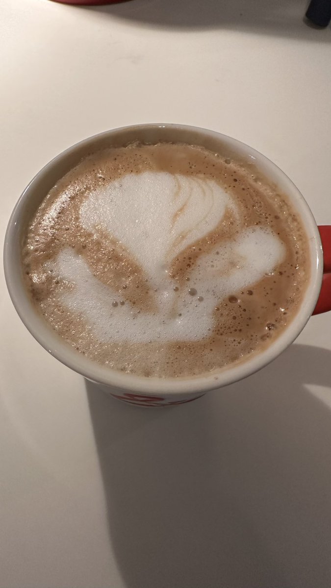 As a novice, I was proud of my latte artwork for the past few days until <a href="/DrAJWalker/">Amanda Walker, MD</a> noticed something. Twitter peeps, please help me here (poll in the second tweet)