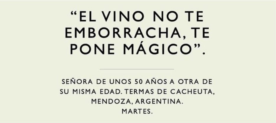 La quiero mucho, señora de las cinco décadas.