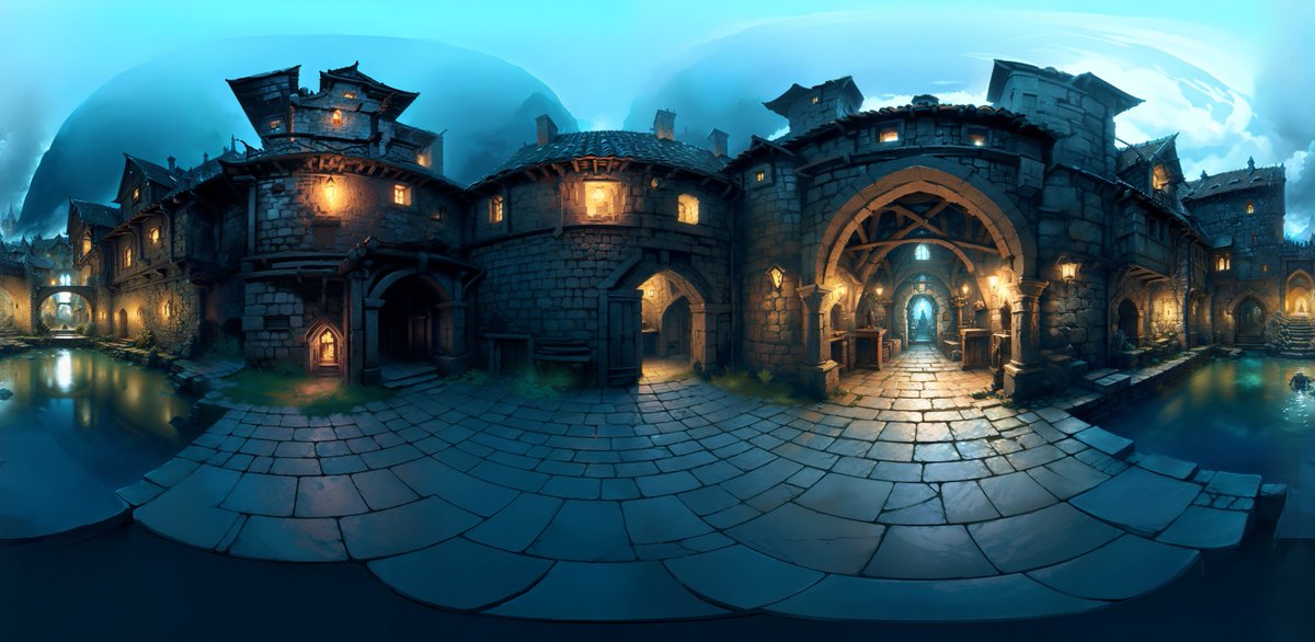 Riku51dahlia's tweet image. めちゃくちゃいいなskybox lab
#360image #aiart #texttogame