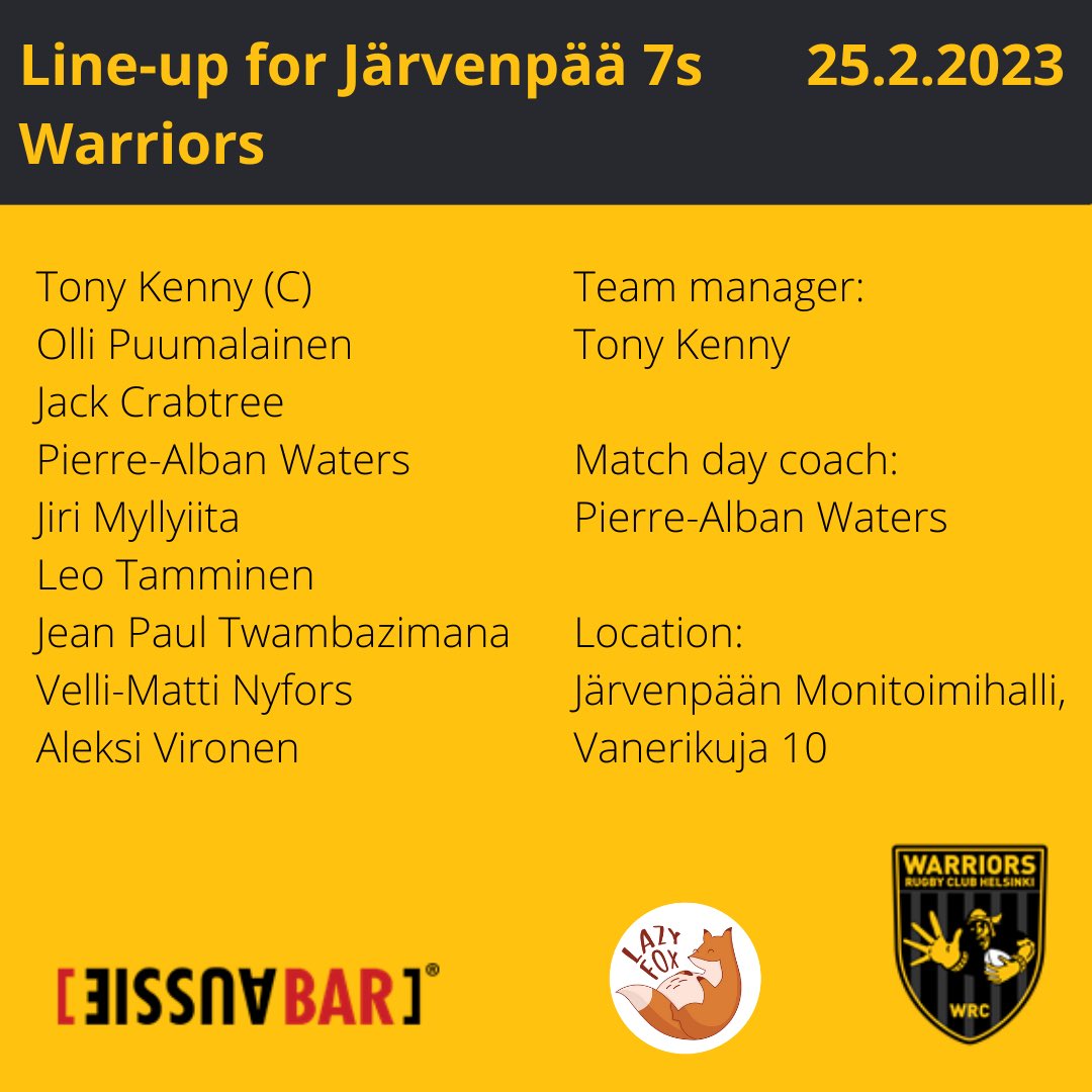 Warriors Rugby Club tweet media