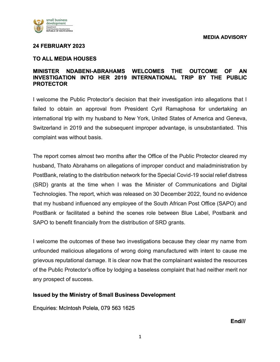 Ministry of Small Business Development🇿🇦 tweet media