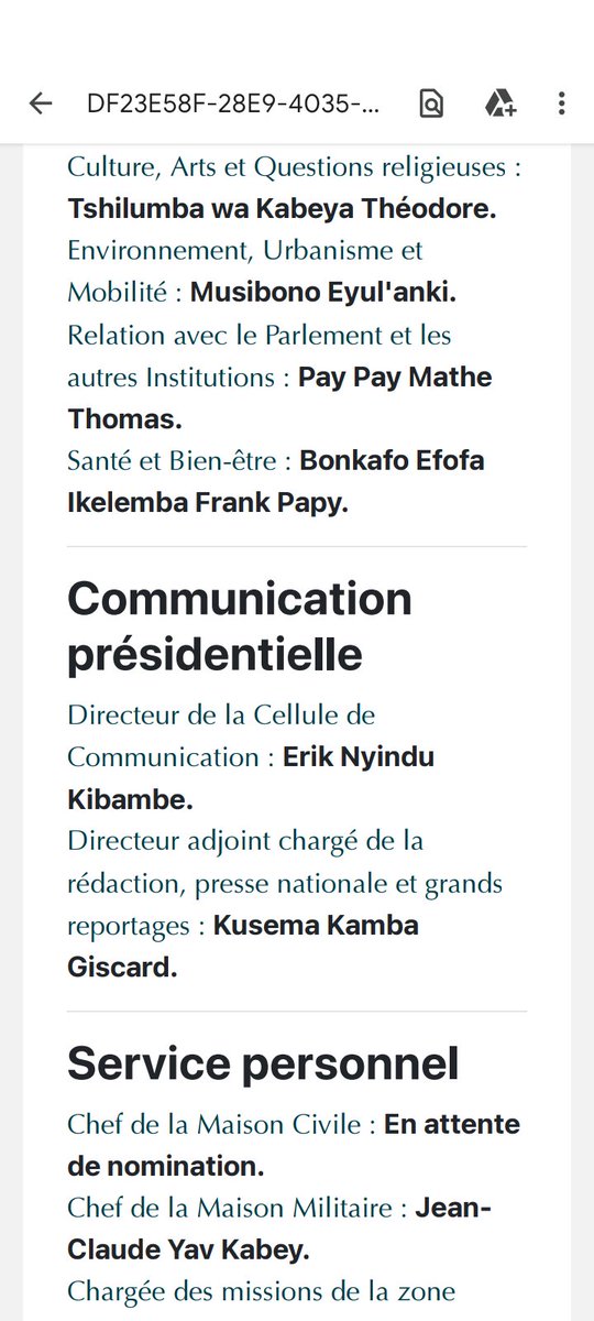 rmanongo's tweet photo. Ce Monsieur André Tshibanda Tshisabu n'est pas de la  @Presidence_RDC https://t.co/8QBcT1W6rY