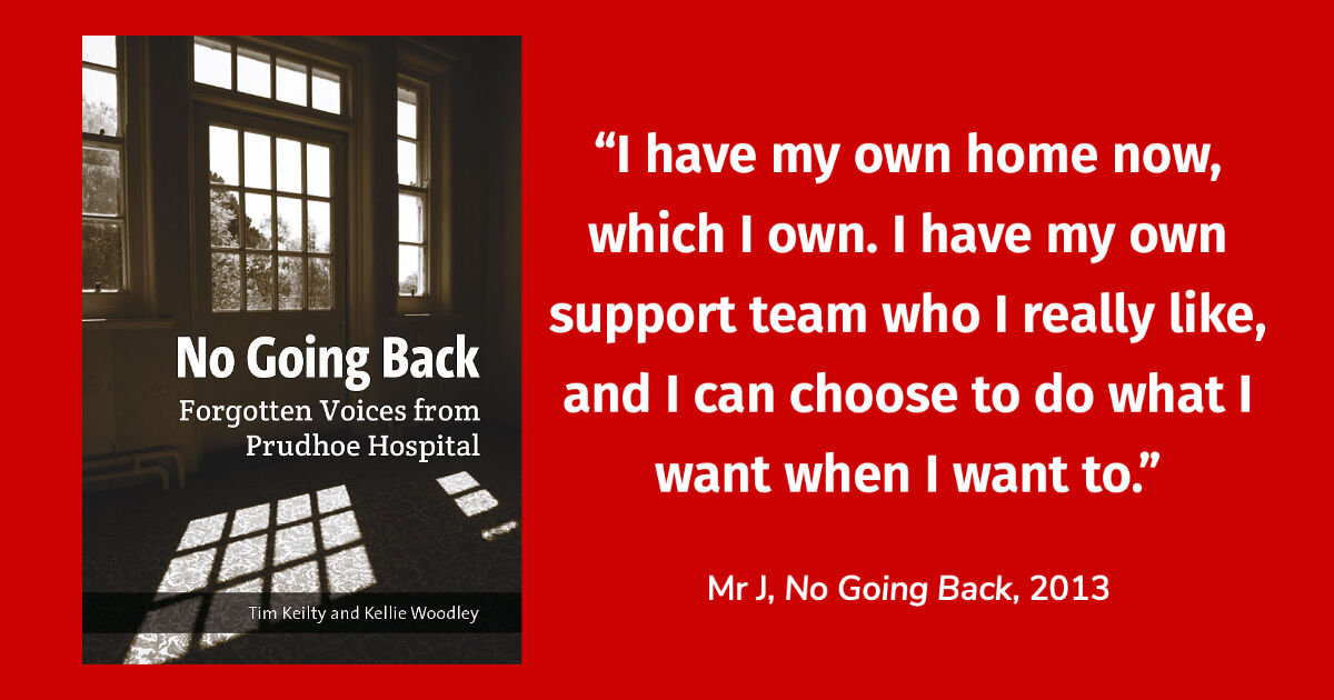 citizen_network's tweet photo. No Going Back - at the heart of this book are vivid testimonies from people with learning difficulties who lived in Prudhoe Hospital, Northumberland
Free to read here: https://t.co/sD89vayuZX
#selfdirectedsupport #inclusion #ATUs #Autism #LearningDisabilities #citizennetwork https://t.co/VmMT8cXIHJ