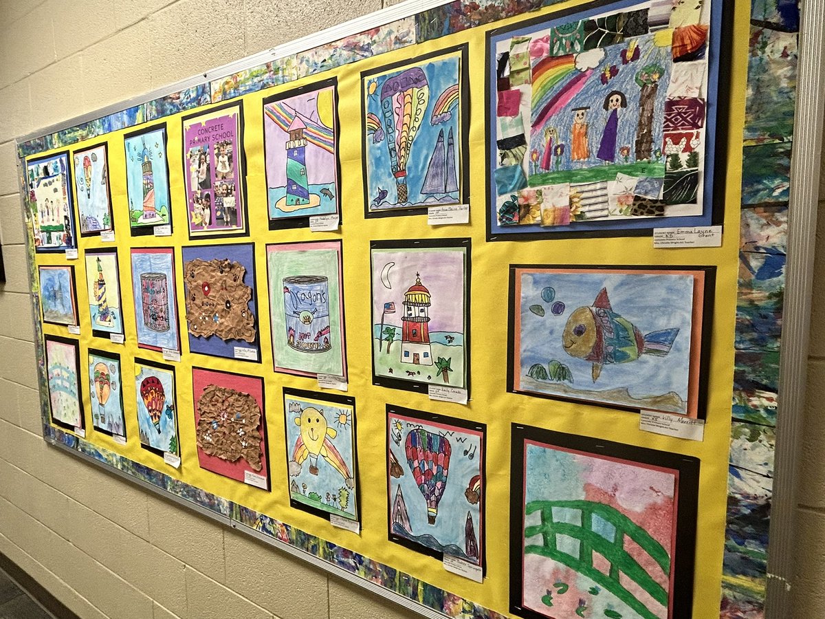 ASD_1Excellence's tweet photo. Artwork from students in Mrs. Christie Wright’s class at @CPSCrickets is now on display at our district office. Incredible work! #A1Excellence #ElevateA1 #choosethe1 https://t.co/bPFHSffWWO