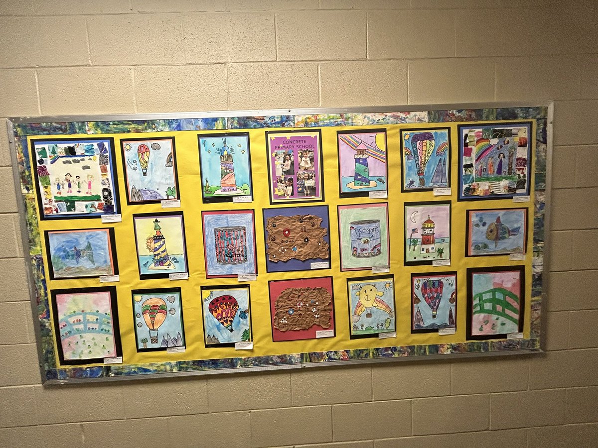 ASD_1Excellence's tweet photo. Artwork from students in Mrs. Christie Wright’s class at @CPSCrickets is now on display at our district office. Incredible work! #A1Excellence #ElevateA1 #choosethe1 https://t.co/bPFHSffWWO