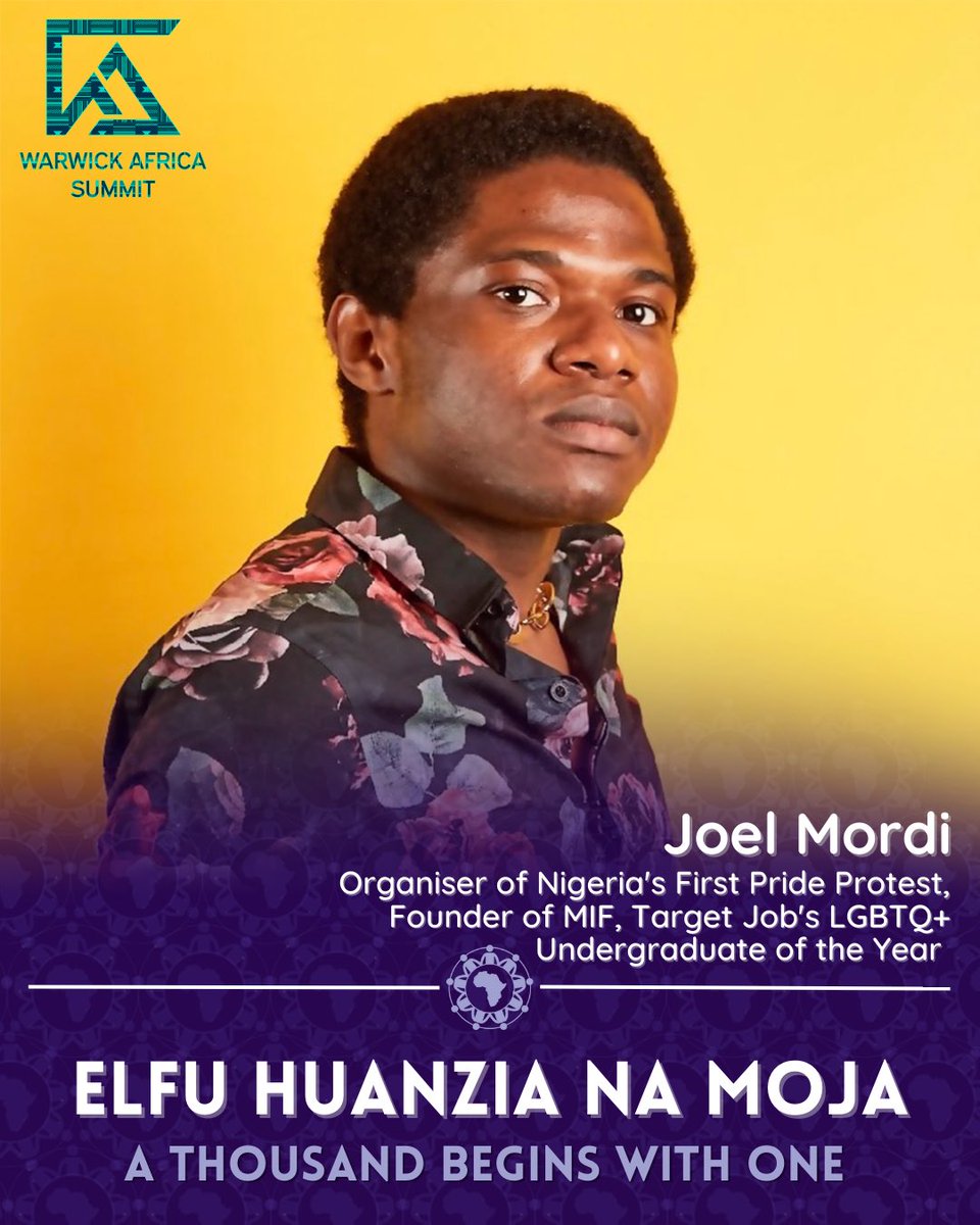 On our Changing the Narrative panel we have Joel Mordi (He/Him/They/Them) 🇳🇬 

Joel Mordi, members and volunteers of his non-profit: Mordi Ibe Foundation (MIF) organised Nigeria's first ever month-long “all-inclusive” Pride protests across 15 locations in Abuja and Lagos.