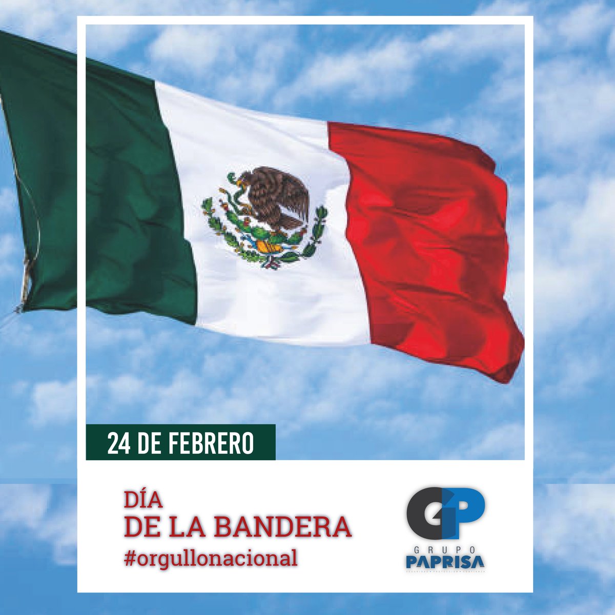 grupopaprisaof's tweet photo. En 1940, el presidente Lázaro Cárdenas oficializó el 24 de febrero como Día de la Bandera.

Celebramos un año más del Día de la Bandera, uno de los símbolos más representativos del país.

Sin duda la Bandera más hermosa del mundo

#DiaDeLaBandera #BanderadeMexico #orgullonacional https://t.co/z1A43j1ZZv