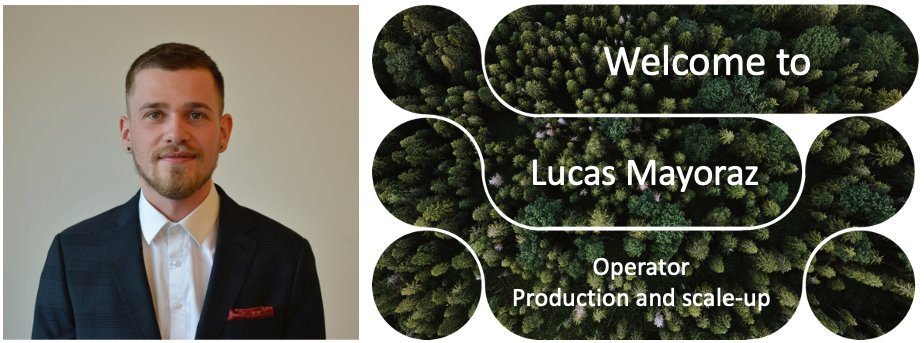 Welcome to our new team member Lucas Mayoraz! With his background as a chemical laboratory technician and his experience in organic synthesis, analytical chemistry and quality control, he will play a key role in supporting the growing production and industrialisation activities.