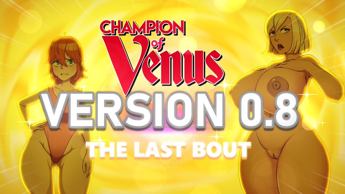 umbrelloid's tweet photo. Champion of Venus - Version 0.8 is now available!

Featuring:
- The story's climax.
- 15 (count 'em) new ero scenes.
- 11 new non-ero/action scenes.
- Art by @CrazyStationTwo , @KirbCaptain , @NotBoogie , @lemonfont , @SeekGr , and Sparrow!
- Animations by @ManorEris! https://t.co/xJjxEmERqm