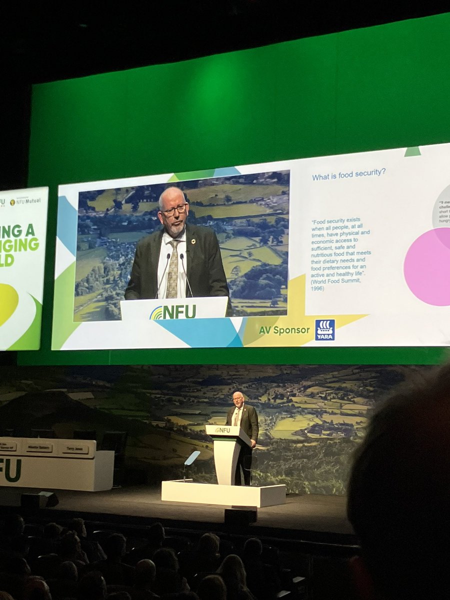 RaynerIzzy's tweet image. Food Security was a big theme #NFU23 conference:

@Minette_Batters ‘It is not acceptable for fruit and vegetable growers to sell below the production line.’ Ask: ‘Government need to commit with actions, not words’

@timgbenton echoed: ‘FS is a national issue, not a market issue’