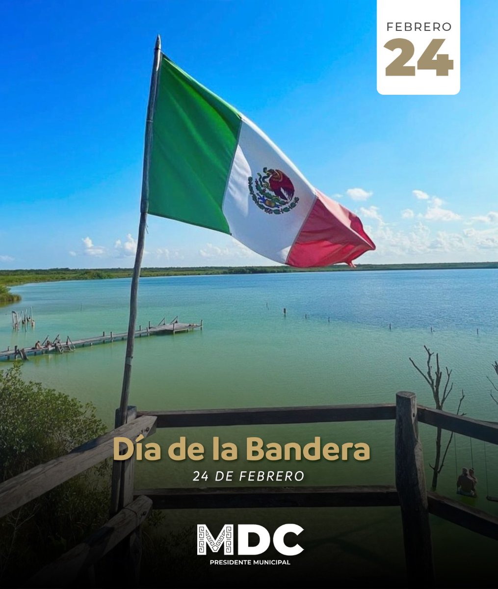 Mis amigas y amigos de #Tulum, conmemoremos hoy y siempre, con orgullo a nuestra enseña nacional, símbolo de unidad que nos fortalece como mexicanos 🇲🇽 

¿Les gusta esta imagen desde nuestra bella laguna de Kaan Luum?