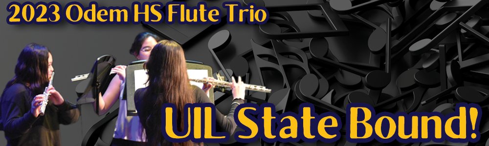 Odem HS Band (@thespiritofohs) on Twitter photo Congrats to Angelica Soto, Janessa Sygaco, and Mareli Martinez, UIL State Bound Flute Trio Members!!! <a href="/odemhs/">Odem High School</a> <a href="/OeisdO/">OEISD Communications Officer</a> Congrats to Angelica Soto, Janessa Sygaco, and Mareli Martinez, UIL State Bound Flute Trio Members!!! <a href="/odemhs/">Odem High School</a> <a href="/OeisdO/">OEISD Communications Officer</a>
