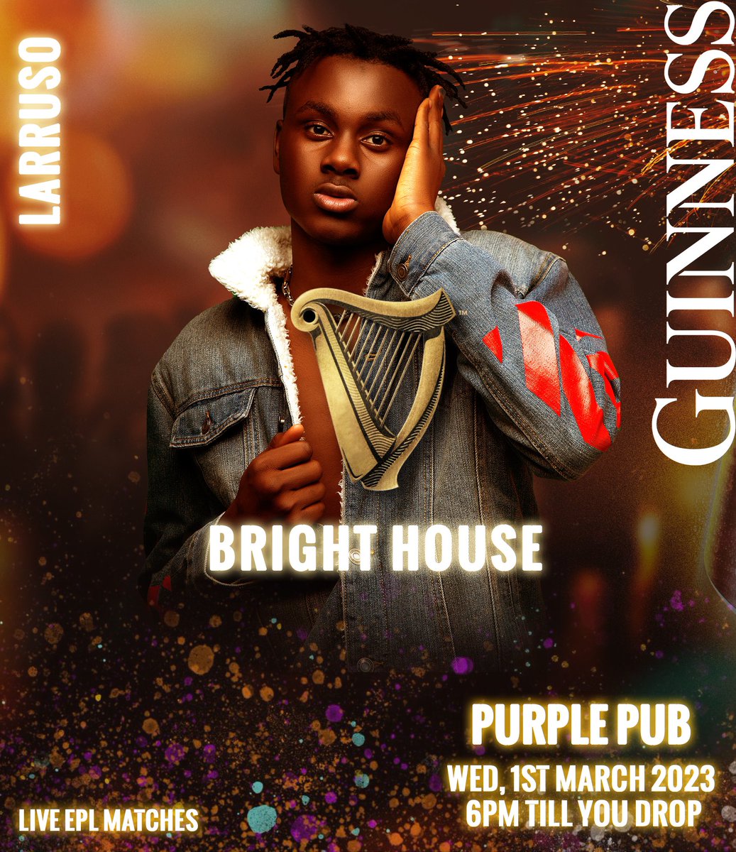 Larruso_'s tweet image. black is bright, black is bold! jam with me at Purple Pub, Osu on March 01 for @GuinnessGhana’s #BrightHouse! Check flyer for more info

#blackshinesbrightest

📍maps.app.goo.gl/BfQxYKMxquFZKs…