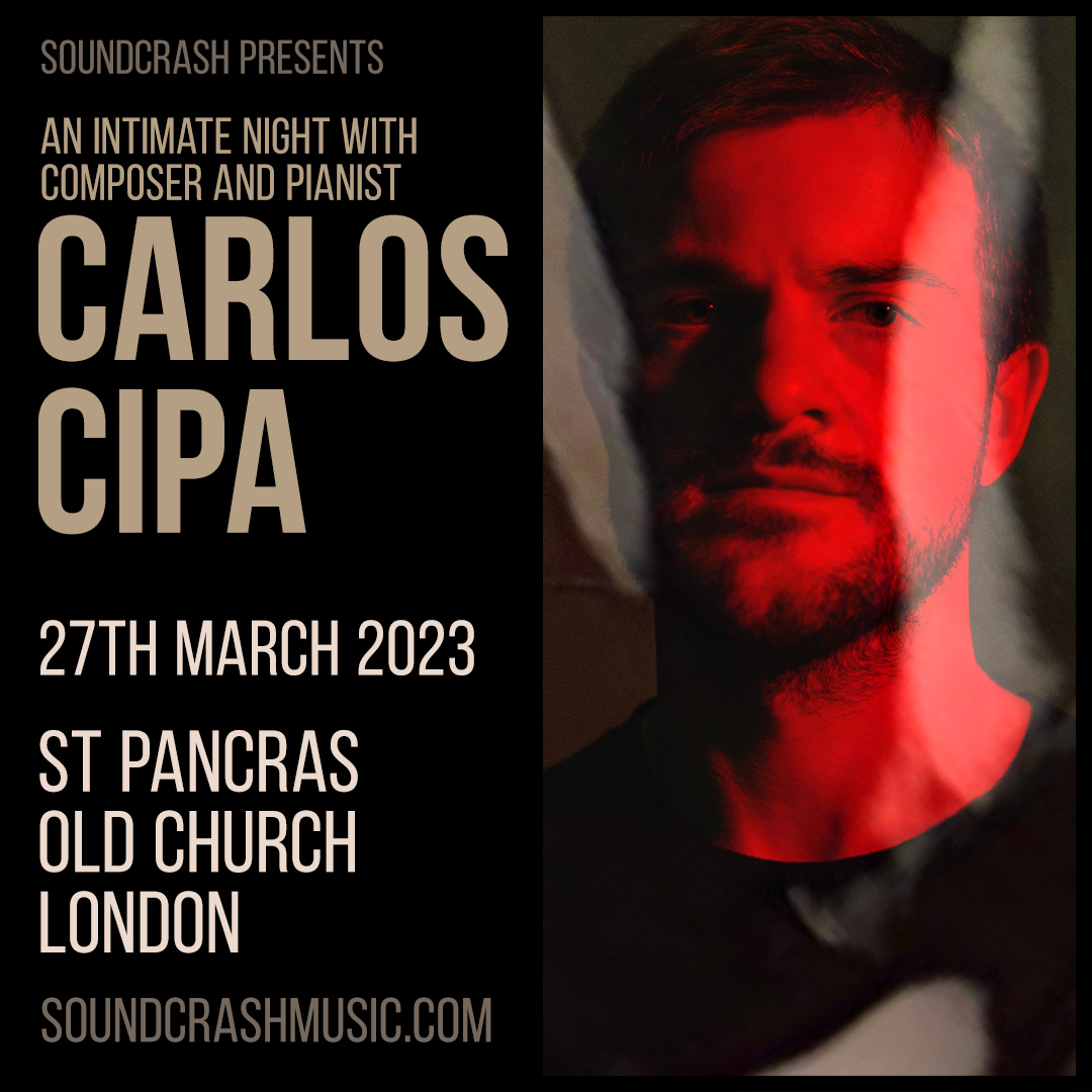We're really excited for our show with composer and pianist @carloscipa on 27th March.

At St Pancras Old Church, set for an incredible night.
Tickets; bit.ly/carloscipaSC